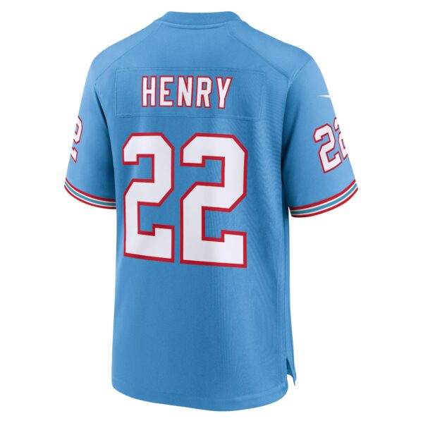 Men’s Tennessee Titans Derrick Henry Nike Light Blue Oilers Throwback Alternate Game Player Jersey