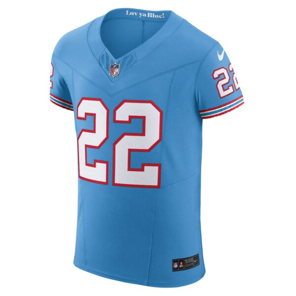 Men’s Tennessee Titans Derrick Henry Nike Light Blue Oilers Throwback Vapor F.U.S.E. Elite Jersey