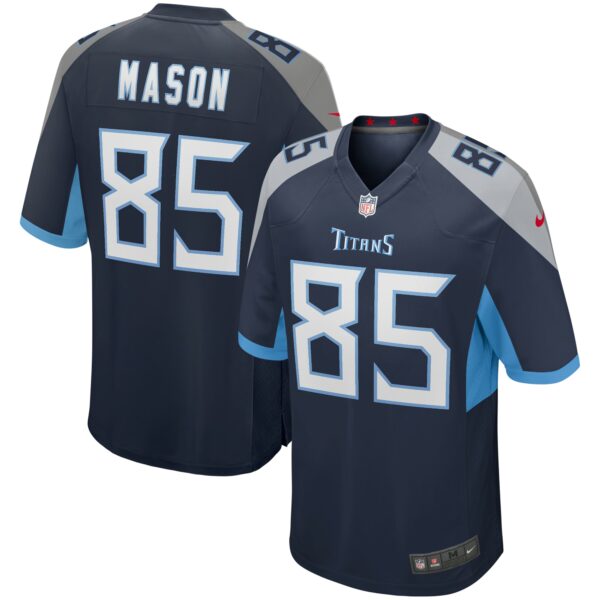 Men’s Tennessee Titans Derrick Mason Nike Navy Game Retired Player Jersey