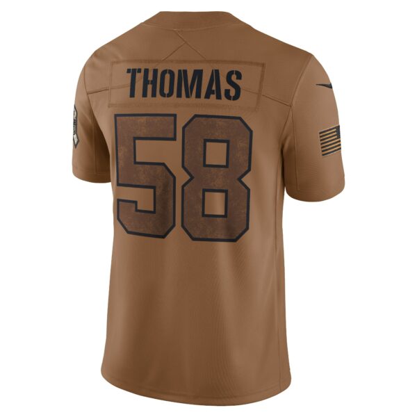 Men’s Kansas City Chiefs Derrick Thomas Nike Brown 2023 Salute To Service Retired Player Limited Jersey