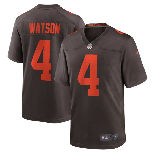 Men’s Cleveland Browns Deshaun Watson Nike Brown Alternate Game Jersey