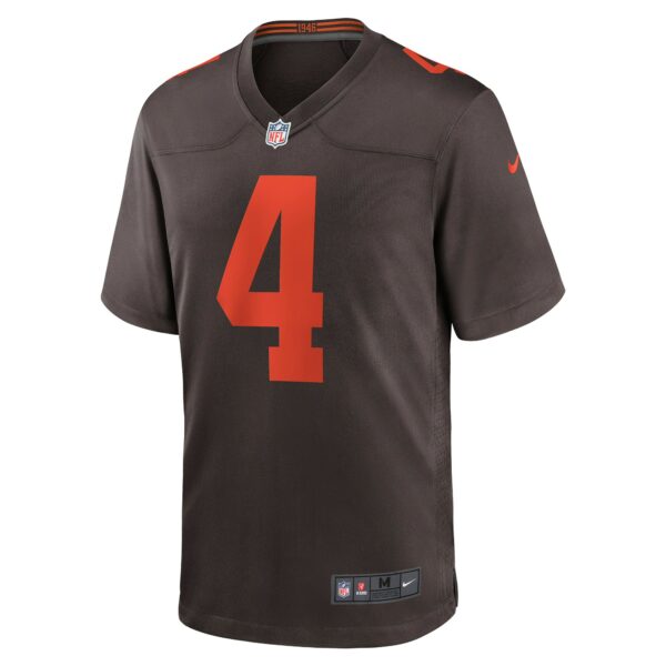 Men’s Cleveland Browns Deshaun Watson Nike Brown Alternate Game Jersey