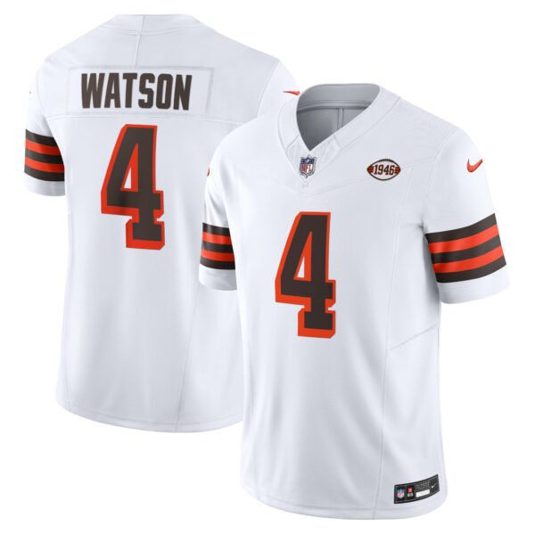 Men’s Cleveland Browns Deshaun Watson Nike White Vapor F.U.S.E. Limited Jersey