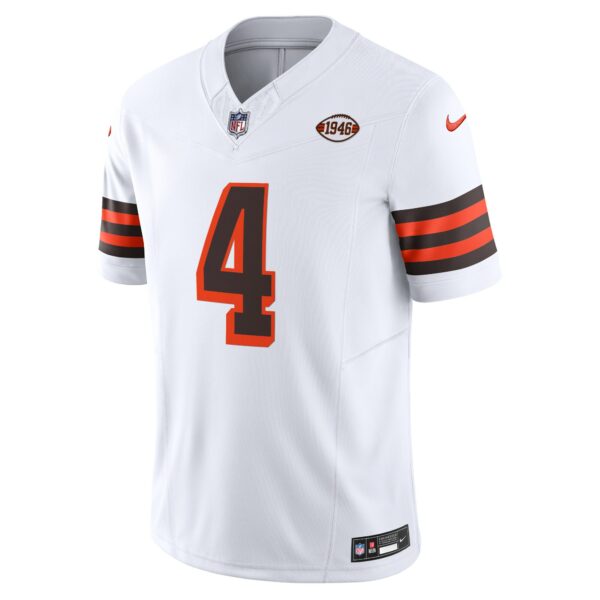 Men’s Cleveland Browns Deshaun Watson Nike White Vapor F.U.S.E. Limited Jersey