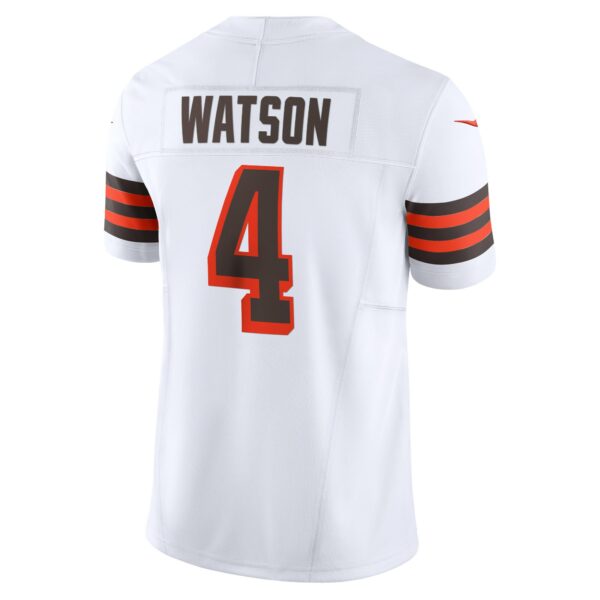 Men’s Cleveland Browns Deshaun Watson Nike White Vapor F.U.S.E. Limited Jersey