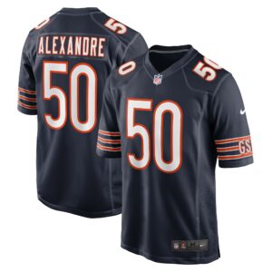 Men's Chicago Bears Deslin Alexandre Nike Navy Team Game Jersey