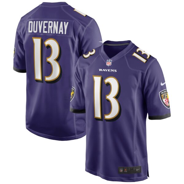 Men’s Baltimore Ravens Devin Duvernay Nike Purple Game Jersey