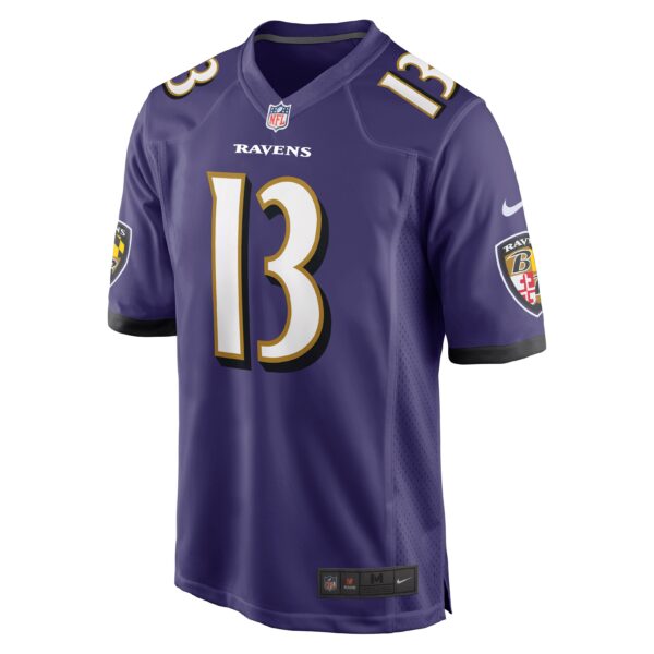 Men’s Baltimore Ravens Devin Duvernay Nike Purple Game Jersey