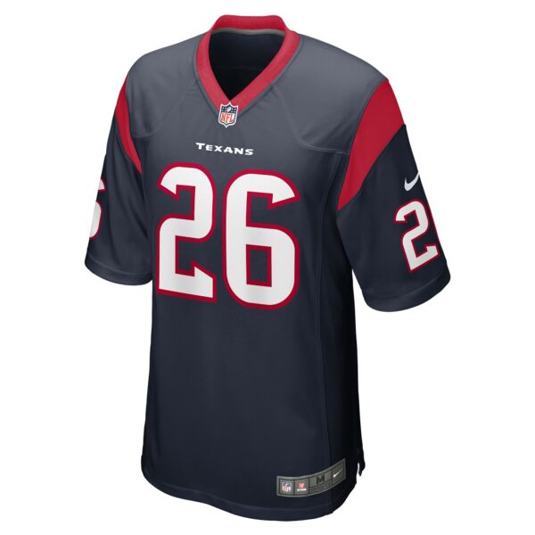 Men’s Houston Texans Devin Singletary Nike Navy Team Game Jersey