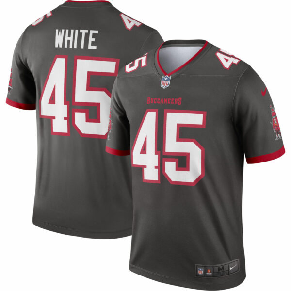 Men’s Tampa Bay Buccaneers Devin White Nike Pewter Alternate Legend Jersey