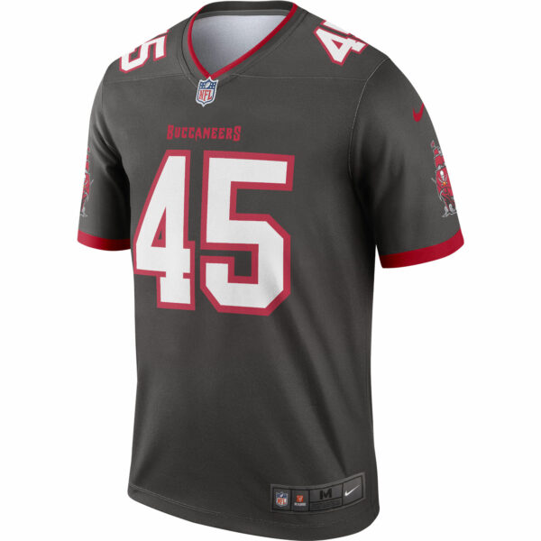 Men’s Tampa Bay Buccaneers Devin White Nike Pewter Alternate Legend Jersey