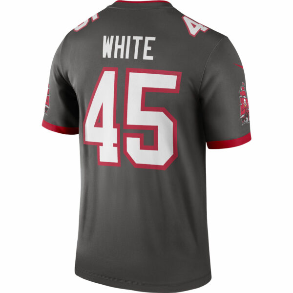 Men’s Tampa Bay Buccaneers Devin White Nike Pewter Alternate Legend Jersey