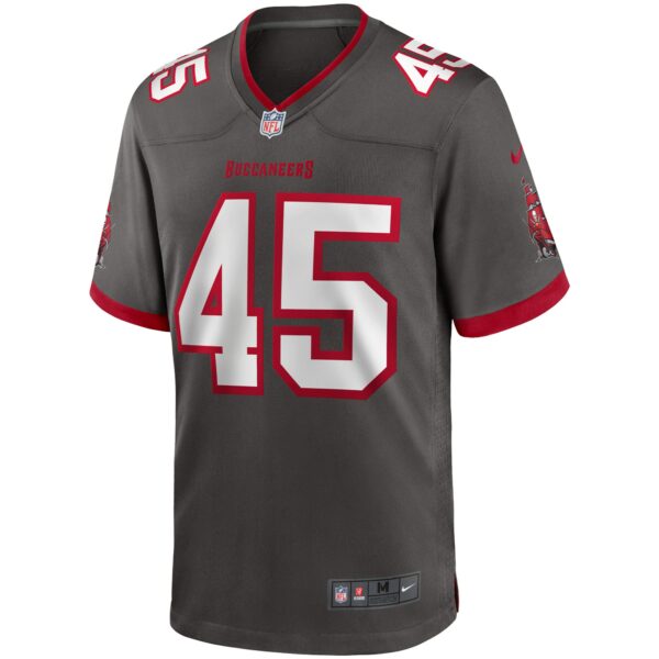 Men’s Tampa Bay Buccaneers Devin White Nike Pewter Game Jersey