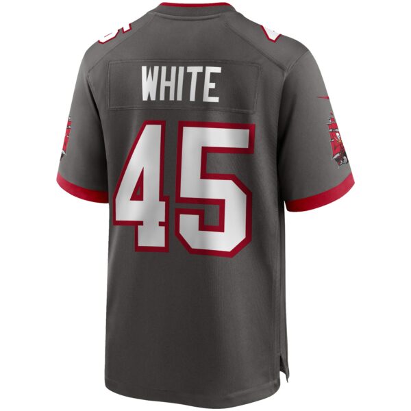 Men’s Tampa Bay Buccaneers Devin White Nike Pewter Game Jersey