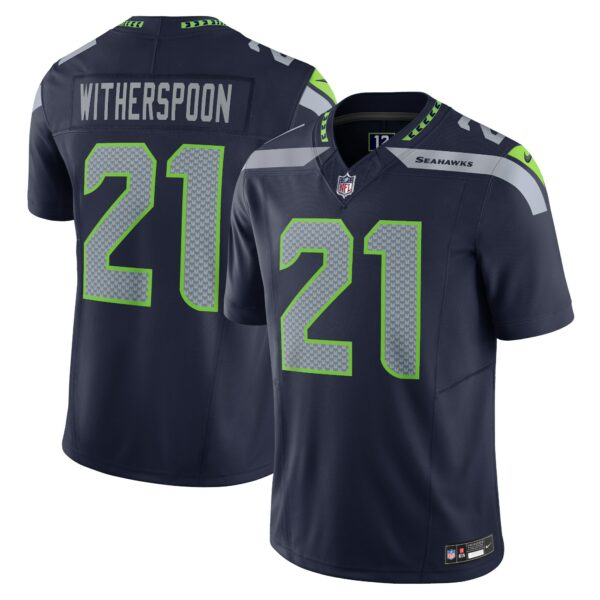 Men’s Seattle Seahawks Devon Witherspoon Nike Navy Vapor F.U.S.E. Limited Jersey