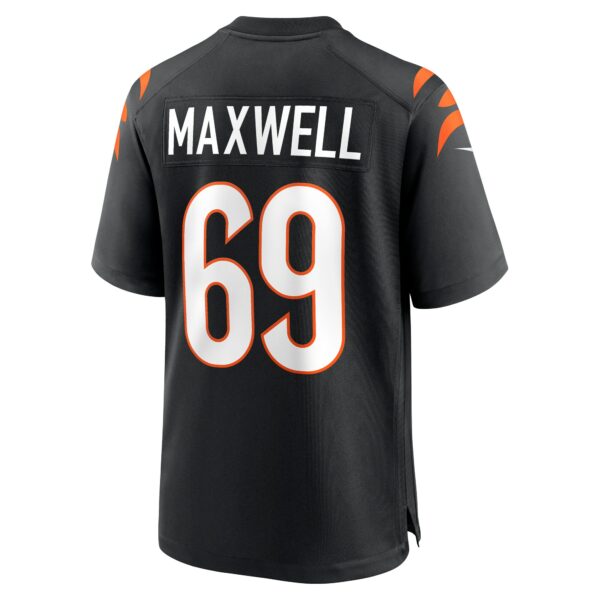 Men’s Cincinnati Bengals Devonnsha Maxwell Nike Black Team Game Jersey