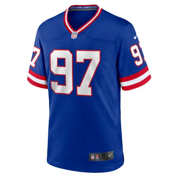 Men’s New York Giants Dexter Lawrence II Nike Royal Classic Game Player Jersey