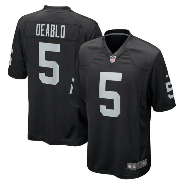 Men’s Las Vegas Raiders Divine Deablo Nike Black Player Game Jersey