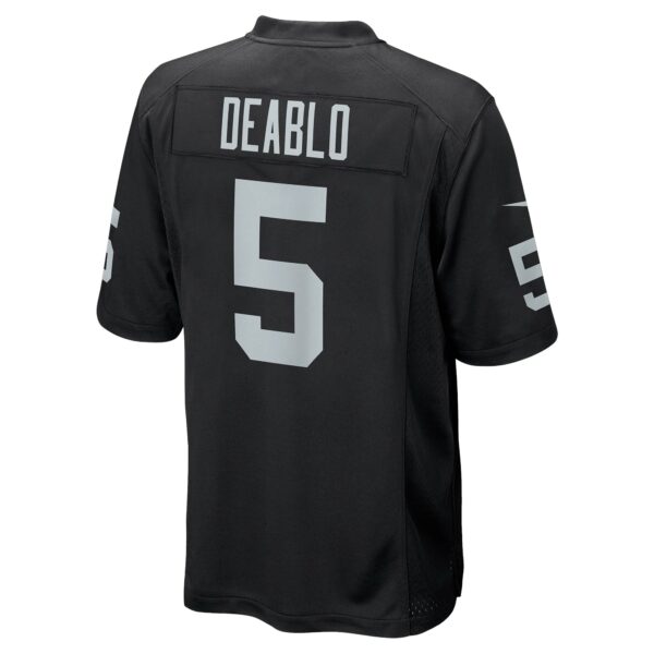 Men’s Las Vegas Raiders Divine Deablo Nike Black Player Game Jersey