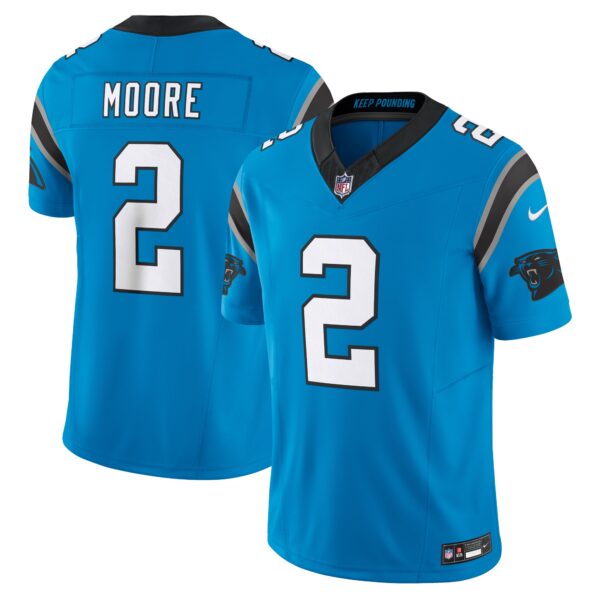 Men’s Carolina Panthers D.J. Moore Nike Blue Vapor F.U.S.E. Limited Jersey