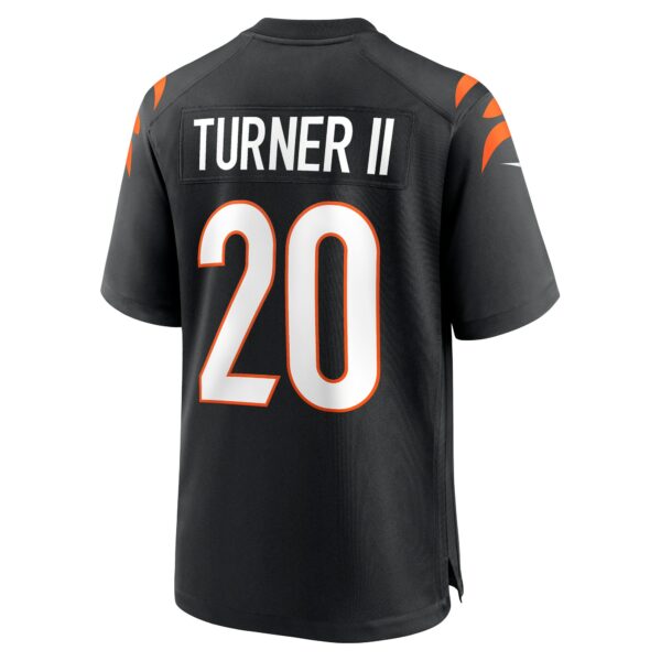 Men’s Cincinnati Bengals DJ Turner Nike Black Team Game Jersey