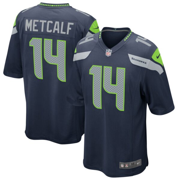 Men’s Seattle Seahawks DK Metcalf Nike College Navy Game Jersey