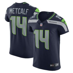 Men's Seattle Seahawks DK Metcalf Nike College Navy Vapor Elite Player Jersey