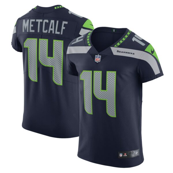 Men’s Seattle Seahawks DK Metcalf Nike College Navy Vapor Elite Player Jersey