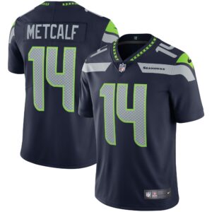 Men's Seattle Seahawks DK Metcalf Nike College Navy Vapor Limited Jersey