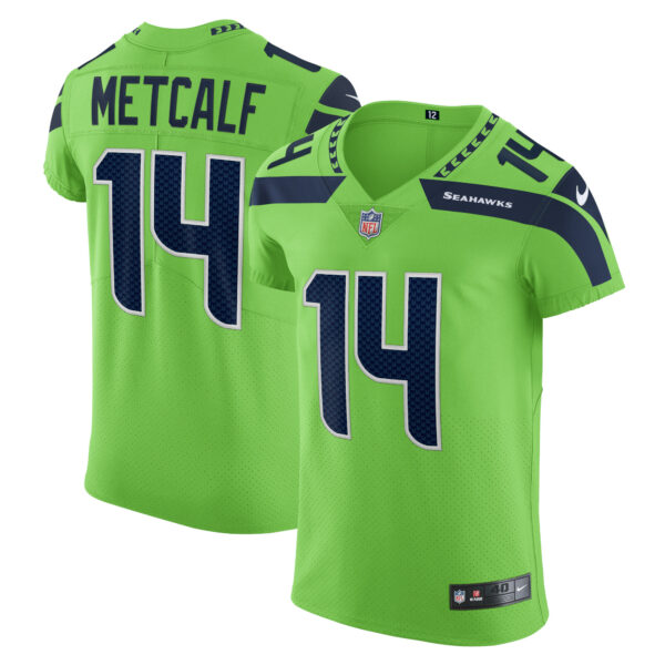 Men’s Seattle Seahawks DK Metcalf Nike Neon Green Alternate Vapor Elite Player Jersey