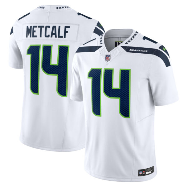 Men’s Seattle Seahawks DK Metcalf Nike White Vapor F.U.S.E. Limited Jersey