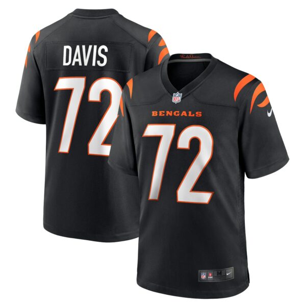 Men’s Cincinnati Bengals Domenique Davis Nike Black Game Player Jersey