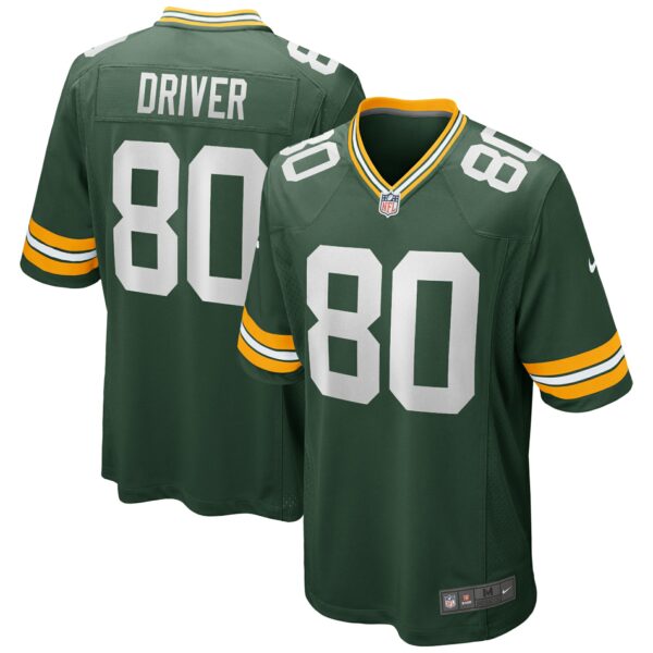 Men’s Green Bay Packers Donald Driver Nike Green Game Retired Player Jersey