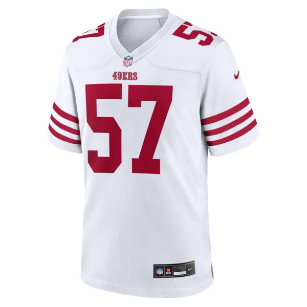 Men’s San Francisco 49ers Dre Greenlaw Nike White Team Game Jersey