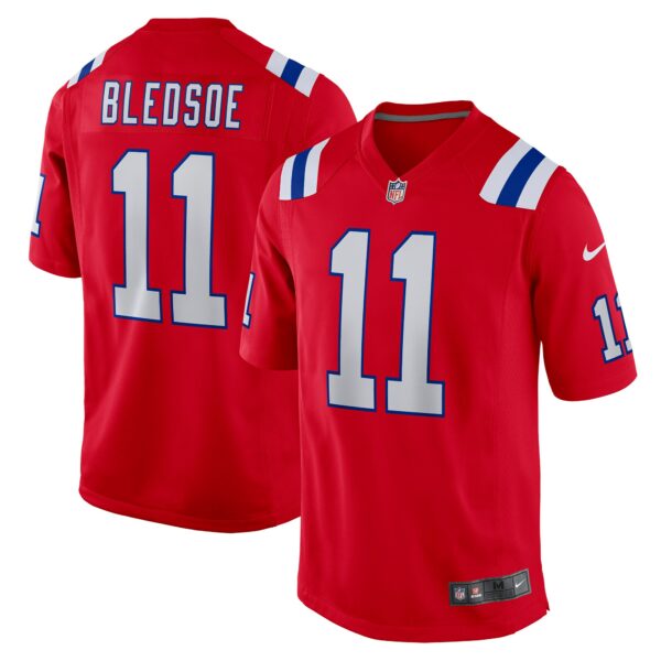 Men’s New England Patriots Drew Bledsoe Nike Red Retired Player Alternate Game Jersey