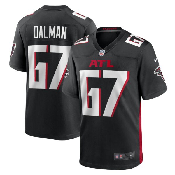 Men’s Atlanta Falcons Drew Dalman Nike Black Game Jersey