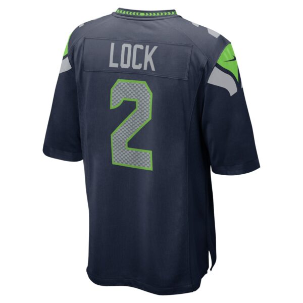 Men’s Seattle Seahawks Drew Lock Nike College Navy Game Jersey