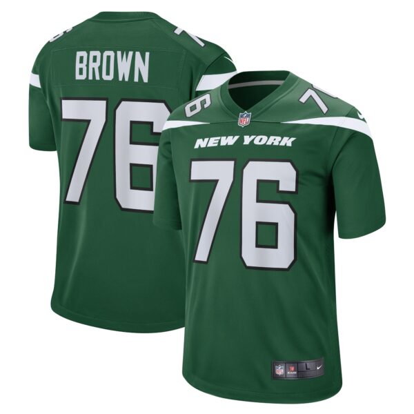 Men’s New York Jets Duane Brown Nike Gotham Green Team Game Jersey