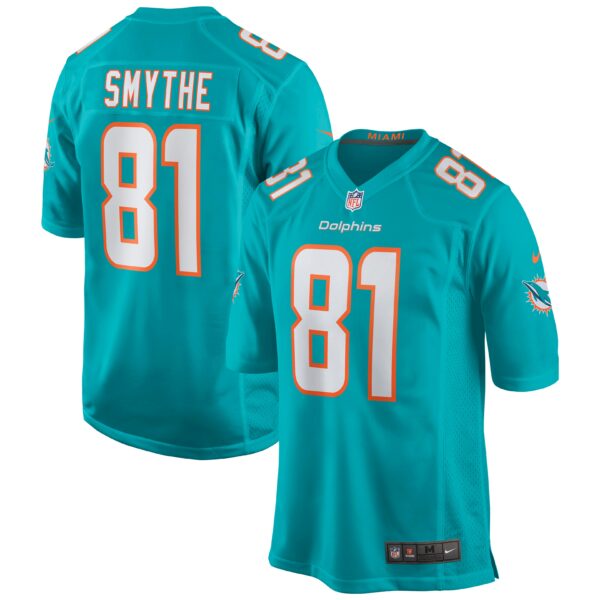 Men’s Miami Dolphins Durham Smythe Nike Aqua Game Jersey