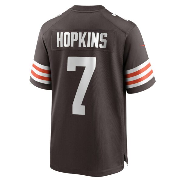 Men’s Cleveland Browns Dustin Hopkins Nike Brown Team Game Jersey