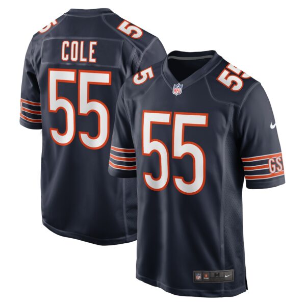 Men’s Chicago Bears Dylan Cole Nike Navy Game Jersey