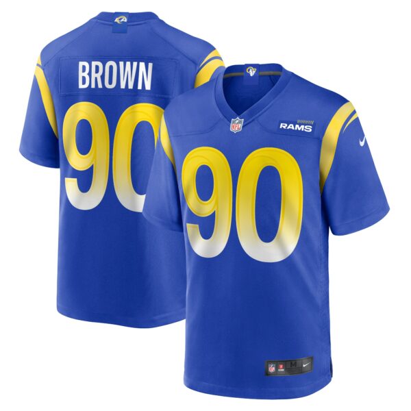 Men’s Los Angeles Rams Earnest Brown IV Nike Royal Team Game Jersey