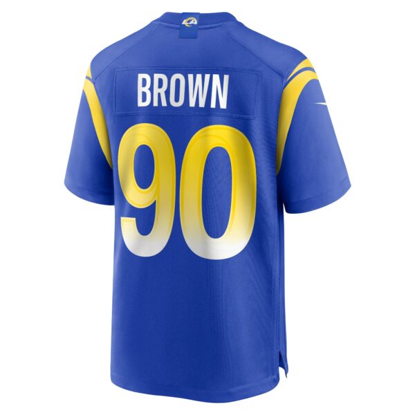 Men’s Los Angeles Rams Earnest Brown IV Nike Royal Team Game Jersey