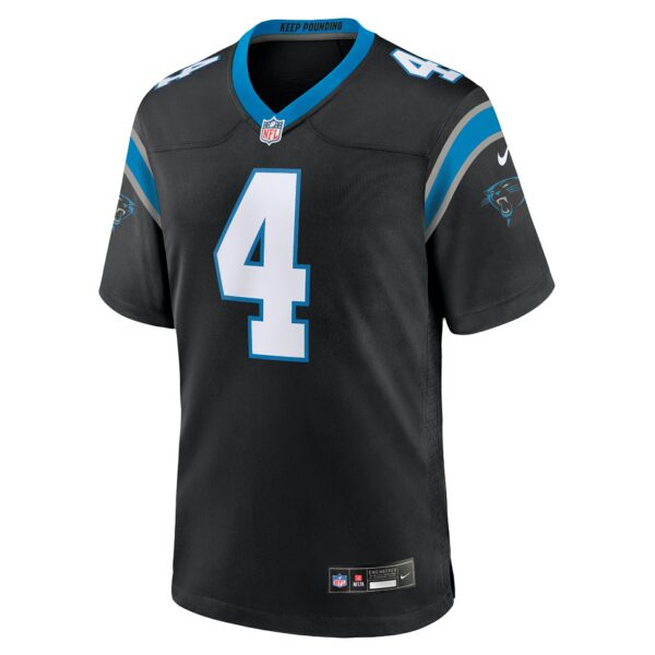 Men’s Carolina Panthers Eddy Pineiro Nike Black Team Game Jersey