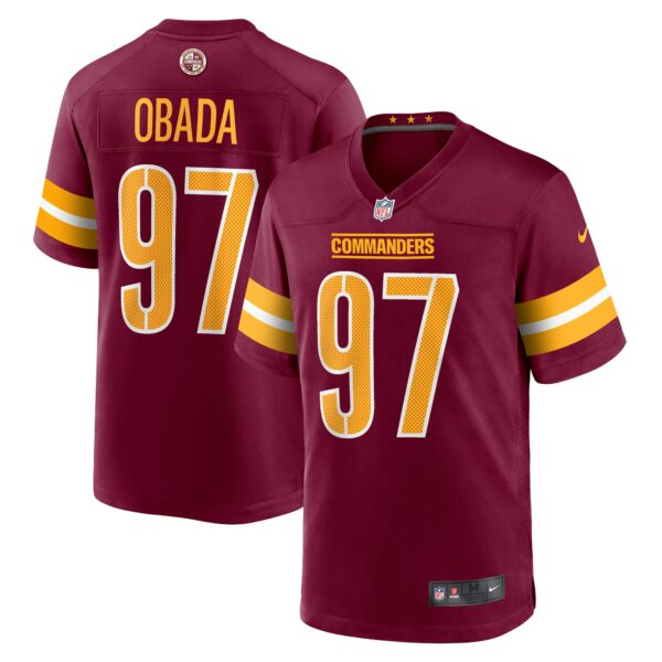 Men’s Washington Commanders Efe Obada Nike Burgundy Game Jersey