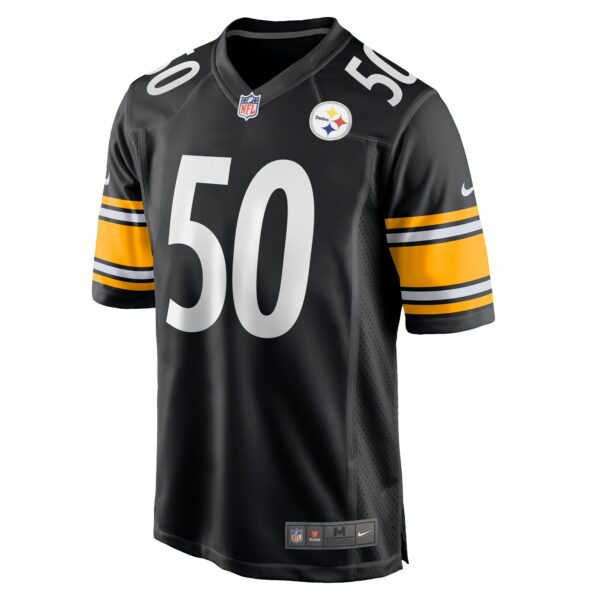 Men’s Pittsburgh Steelers Elandon Roberts Nike Black Game Jersey