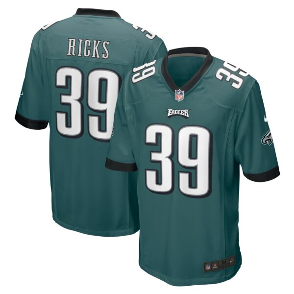 Men’s Philadelphia Eagles Eli Ricks Nike Midnight Green Team Game Jersey