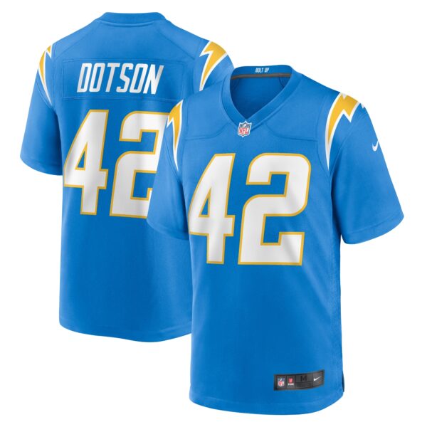 Men’s Los Angeles Chargers Elijah Dotson Nike Powder Blue Team Game Jersey