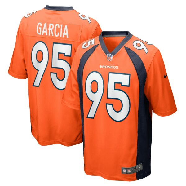 Men’s Denver Broncos Elijah Garcia Nike Orange Team Game Jersey