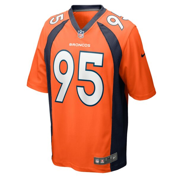 Men’s Denver Broncos Elijah Garcia Nike Orange Team Game Jersey